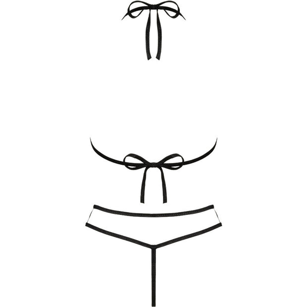 LIVCO CORSETTI FASHION - JIMENA LC 20216 BH + STRING SCHWARZ EINE GRÖSSE