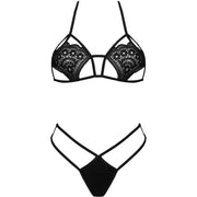 LIVCO CORSETTI FASHION - JIMENA LC 20216 BH + STRING SCHWARZ EINE GRÖSSE