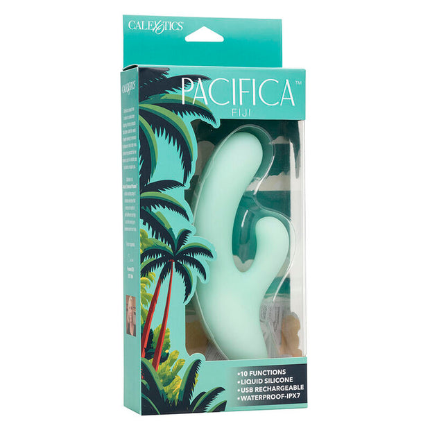 CALEXOTICS - PACIFICA FIJI VIBRATOR & ESTIMULATOR G-PUNKT 10 VIBRATIONEN AQUA