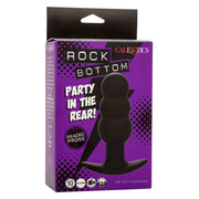CALEXOTICS - ROCK BOTTOM ANAL PLUG MIT PERLEN 10 VIBRATIONEN SILIKON SCHWARZ