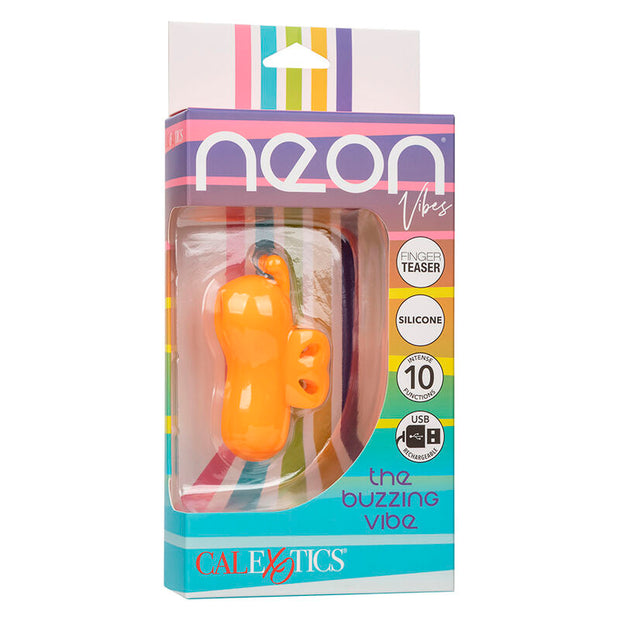 CALEXOTICS - NEON VIBES DER BUZZING VIBE FINGERSTIMULATOR 10 VIBRATIONEN ORANGE