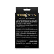 NS NOVELTIES - FETISH & FASHION GESCHLOSSENE MUNDHAUBE MIT REISSVERSCHLUSS NYLON SCHWARZ
