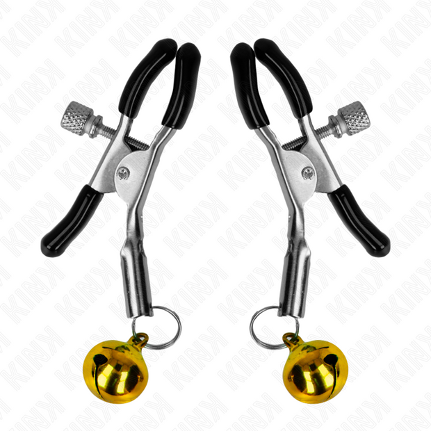 KINK - GOLDENE EINZELNE GLOCKEN-NIPPELNKLEMME 6 CM