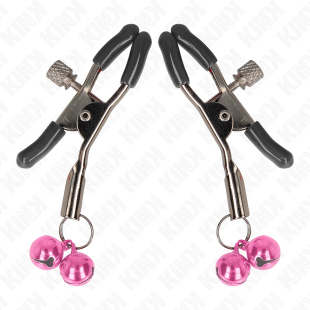 KINK - DOPPELGLÖCKCHEN-NIPPELKLAMMER ROSA 6 CM