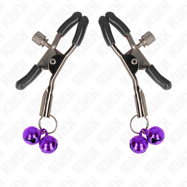 KINK - DOPPELGLOCKEN-NIPPELKLAMMEREI LILA 6 CM