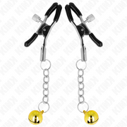 KINK - GOLDENE JINGLE BELL ANHÄNGER-NIPPELKLAMMERN 6 CM