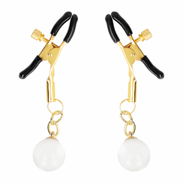 KINK - GLASPERLEN-NIPPELKLAMMERN GOLD 6 CM