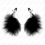 KINK - FEDERNIPPENKLEMME SCHWARZ 7 CM