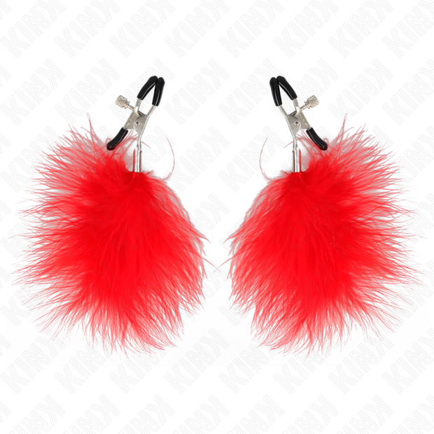 KINK - FEDERNIPPENKLEMME ROT 7 CM