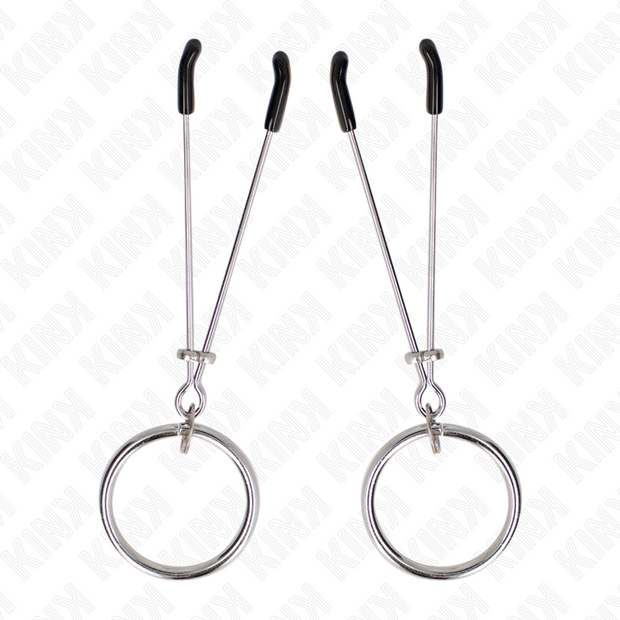 KINK - DÜNNE NIPPELKLEMMEN MIT O-RING 7 CM