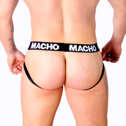 MACHO - MX27GR LEDERJOCK GRAU BEIGE XL