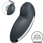 SATISFYER - TAP & CLIMAX 2 VIBRATOR & STIMULATOR GRAU