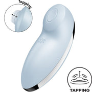 SATISFYER - TAP & CLIMAX 2 VIBRATOR & STIMULATOR BLAU