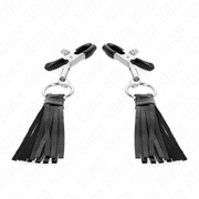 KINK - KUNSTLEDER QUASTEN NIPPELKLEMMEN 6 CM