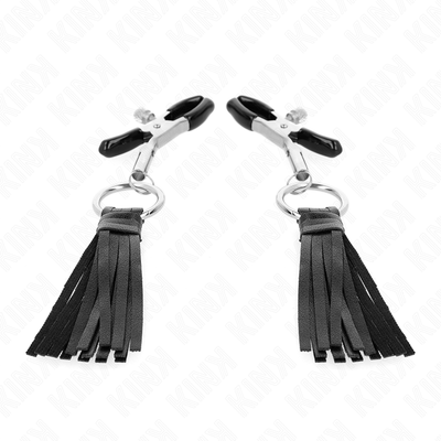 KINK - KUNSTLEDER QUASTEN NIPPELKLEMMEN 6 CM