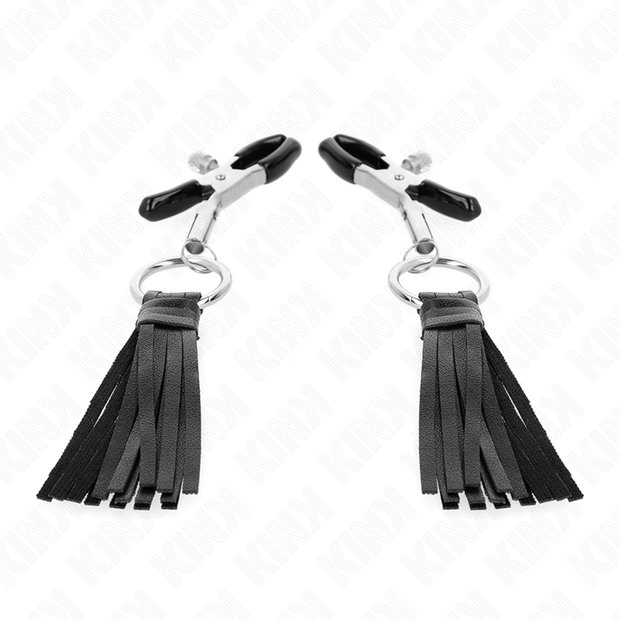 KINK - KUNSTLEDER QUASTEN NIPPELKLEMMEN 6 CM