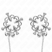 KINK - METALLISCHE BLUMEN-NIPPELKLAMMERN MIT KETTE