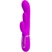 PRETTY LOVE - SHANIA TRIPLE RABBIT VIBRATOR MULTIFUNKTIONS-ROSA