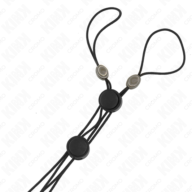 KINK - SCHWARZE DETAIL-NIPPELKLAMMERN MIT SCHWARZEM GUMMIBAND