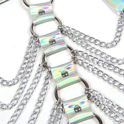 SUBBLIME - 953737 BRUSTGURT MIT RINGEN UND KETTEN SILBER EINE GRÖSSE