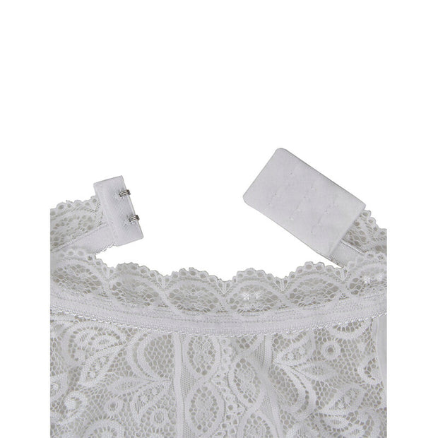 SUBBLIME - 953850 SPITZEN-BODYSUIT WEISS S/M