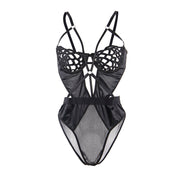 SUBBLIME - 954055 SEXY SPITZEN-BODY SCHWARZ S/M
