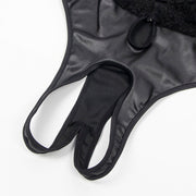 SUBBLIME - 954383 SEXY BODY MIT STRUMPFGÜRTEL SCHWARZ S/M