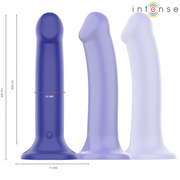 INTENSE - VICTORIA VIBRATOR MIT SAUGNÄPFEN 10 VIBRATIONEN DUNKELBLAU FERNBEDIENUNG