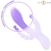 INTENSE - MIKO DREIFACH-VIBRATOR RABBIT & STIMULATOR & ANAL 7 VIBRATIONEN LILA