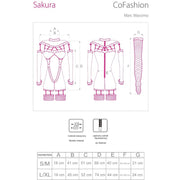 LIVCO CORSETTI FASHION - SAKURA CF 90357 JUMPSUIT + LANGE HANDSCHUHE + STRUMPFGÜRTEL SCHWARZ L/XL