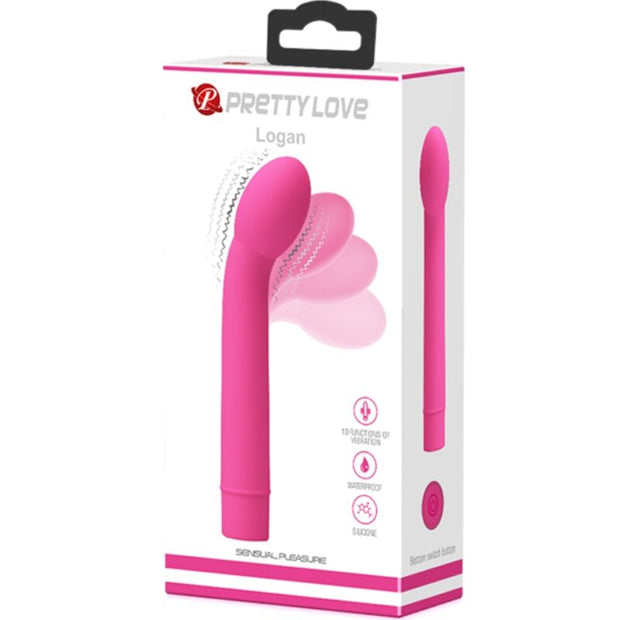 PRETTY LOVE - LOGAN G-SPOT VIBRATOR 10 VIBRATIONEN ROSA