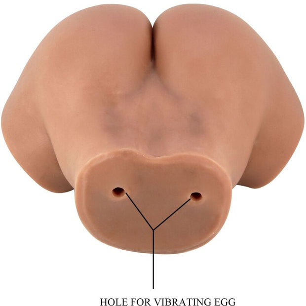 CRAZY BULL - HAILEY VIBRATOR BUTT MIT REALISTISCHER VAGINA UND ANUS MULATTE MIT FERNBEDIENUNG