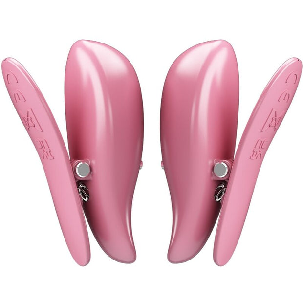 PRETTY LOVE - CAILEY NIPPELKLEMMEN 10 VIBRATIONEN FERNBEDIENUNG ROSA