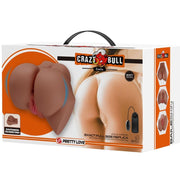 CRAZY BULL - EMILIA ASS VIBRATOR MIT REALISTISCHER VAGINA UND ANUS-FLEISCH-FERNBEDIENUNG