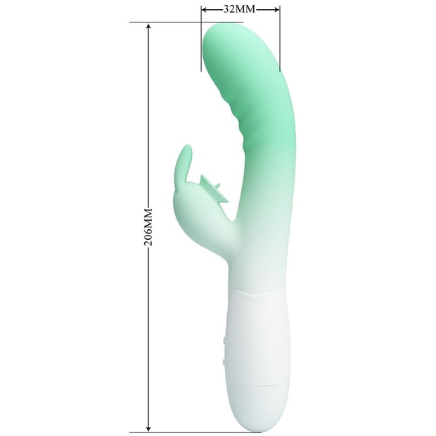 PRETTY LOVE - CERBERUS RABBIT VIBRATOR 3O VIBRATIONEN GRÜN