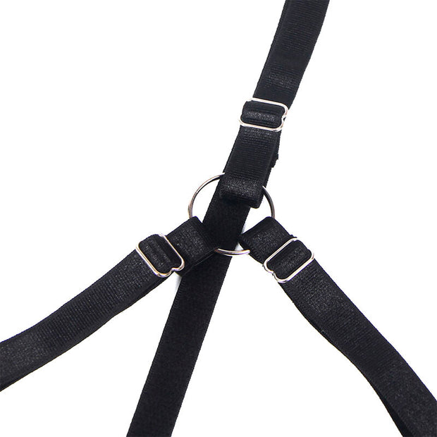 SUBBLIME - 955205 BH-SET MIT VERSTELLBARER SCHWARZER SCHLEIFE L/XL