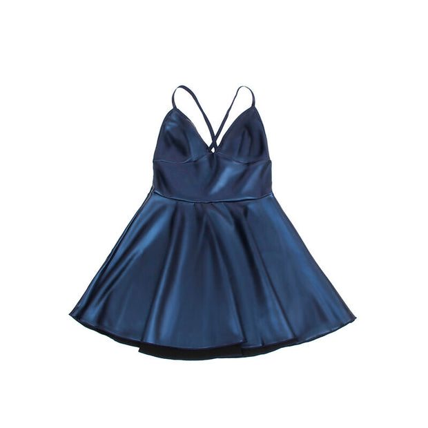 SUBBLIME - 955427 KLEID MIT BLAUEN LEDERTRÄGERN L/XL