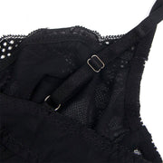 SUBBLIME - 955625 SPITZEN-BODYSUIT MIT UNTERTEILVERSCHLUSS SCHWARZ L/XL