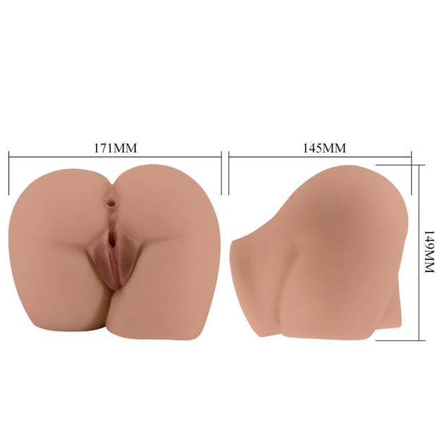 CRAZY BULL - BERNACE ASS VIBRATOR MIT REALISTISCHER VAGINA UND ANUS FLESH FERNBEDIENUNG