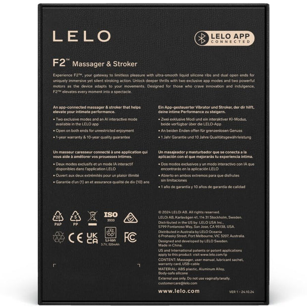 LELO - F2S™ TEAL MÄNNLICHER MASTURBATOR BLAU
