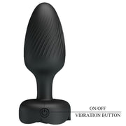 PRETTY LOVE - VARIAN ANAL PLUG MIT LED-LICHT SCHWARZ 10,8 CM