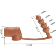 PRETTY LOVE - PENISHÜLLE MIT ANALPLUG NATUR