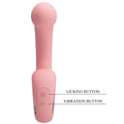 PRETTY LOVE - ERYNNYES G-SPOT VIBRATOR + KLITORIS-STIMULATOR 10 VIBRATIONEN ROSA