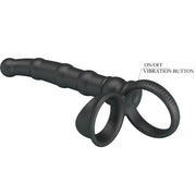 PRETTY LOVE - TATUM VIBRIERENDER PENISRING MIT STECKER 10 VIBRATIONEN SCHWARZ