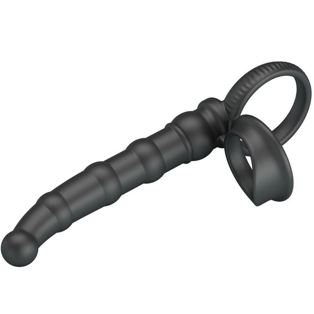 PRETTY LOVE - TATUM VIBRIERENDER PENISRING MIT STECKER 10 VIBRATIONEN SCHWARZ