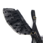 SUBBLIME - 957490 SPITZEN-BH UND STRUMPFBAND-SET SCHWARZ L/XL