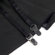 SUBBLIME - 957711 LEDERKLEID MIT SPITZENREISSVERSCHLUSS SCHWARZ L/XL