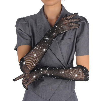SUBBLIME - 957469SHINE TRANSPARENTE HANDSCHUHE SCHWARZ S/M