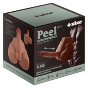 XISE - PEEL DILDO ASS REALISTISCHER DILDO-MASTURBATOR VORDERE POSITION MIT STOSSDÄMPFUNG 17,5 CM
