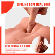 XISE - BERTLETT DILDO ASS REALISTISCHER DILDO UND ANUS-MASTURBATOR VORDERE POSITION MIT STOSS 18 CM